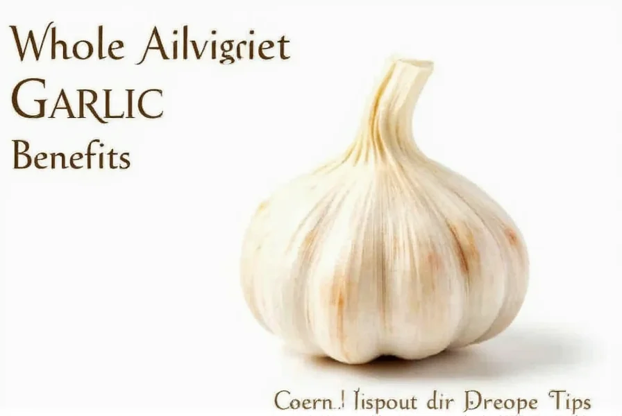 Close-up of whole garlic cloves separated from bulb showing individual segments