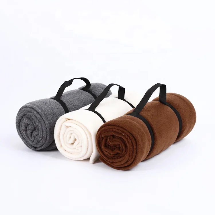 

High quality portable foldable rectangular cheap fleece outdoor blanket in bulk