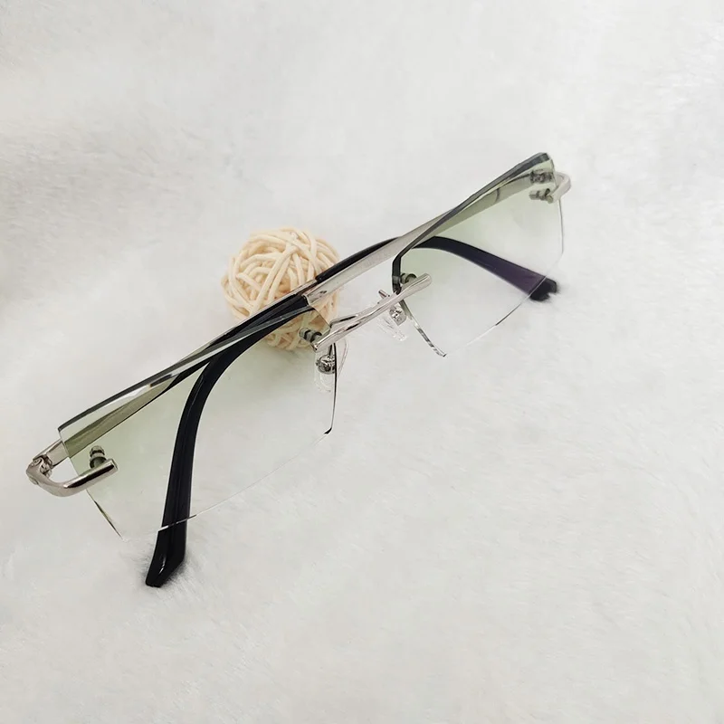 

Wholesale Spectacles Custom Made Design Metal Eye Glasses Optical Frame Eyeglasses glasses Rimless