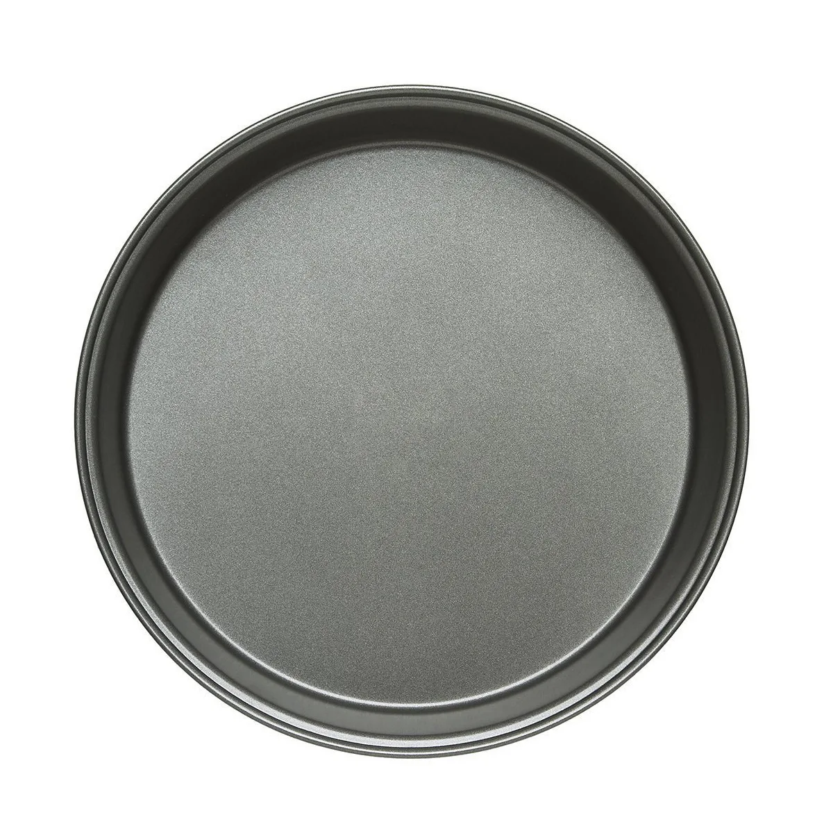 

Factory best quality food grade round non-stick pizza pan professional black baking tray