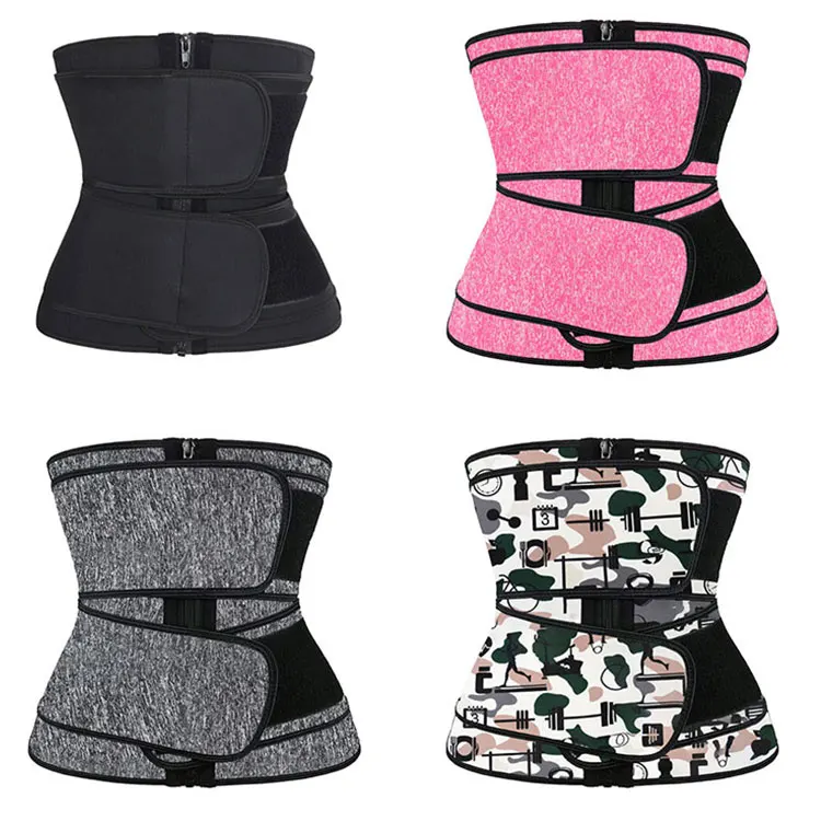 

Dropshipping Waist Trainer Plus Size Neoprene Men Zipper Waist Trainer Shaper Women Corset Girdle Faja Women Shapewear