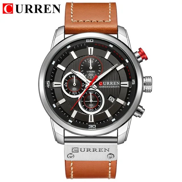 

Curren 8291 men's business casual belt Watch