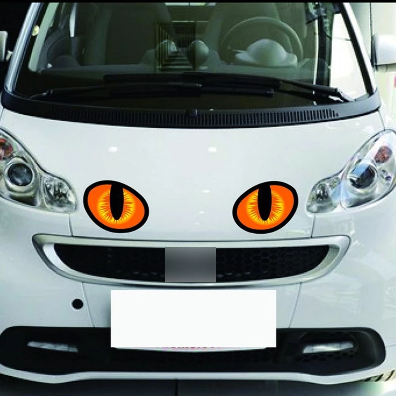 

1Pair 3D Funny Car Mirror Stickers Truck Window Decal Reflective Sticker Decals