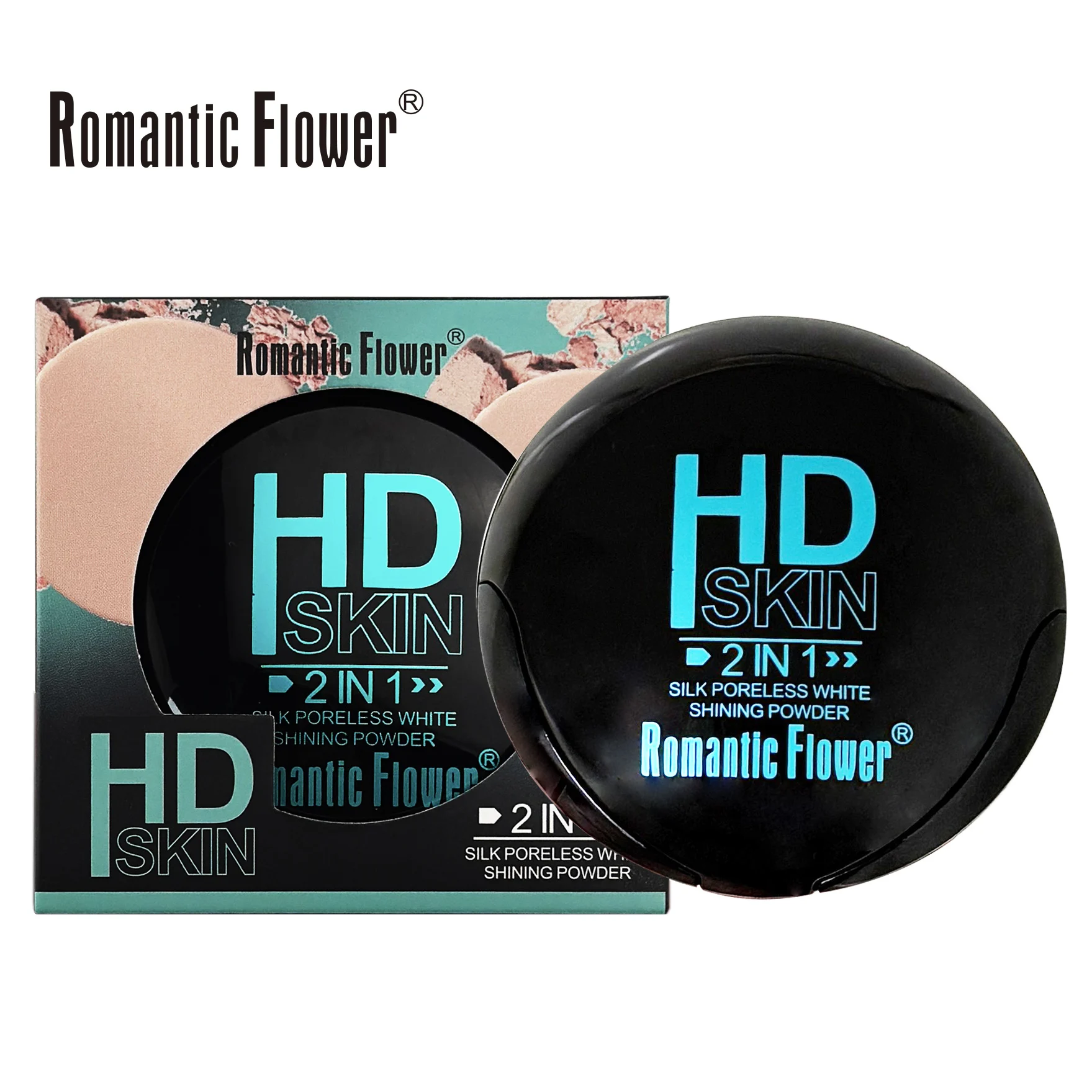 New Design Makeup Full Coverage Waterproof Fit Me Face Compact Pressed Powder for Dark Skin