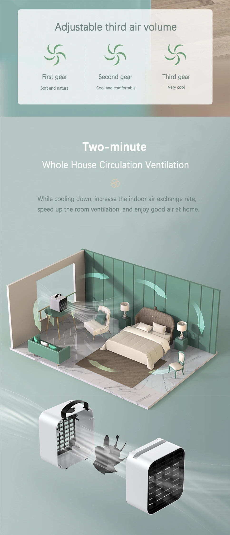 3ton Mini Portable Cheap Breeze Small Split Air Conditioner Intelligent