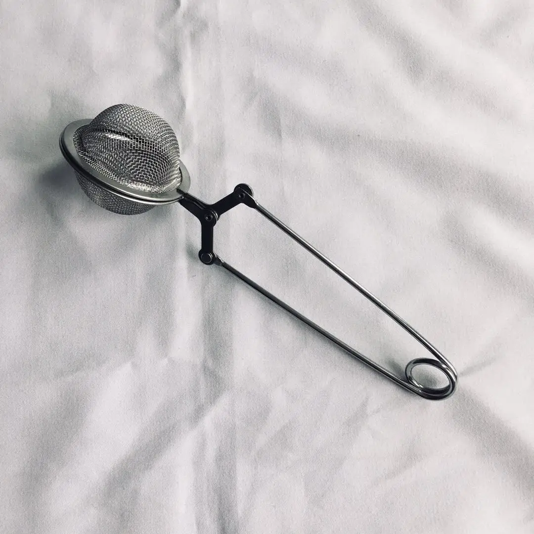 

SS304 tea strainer stainless steel tea ball with handle, Stainless steel color