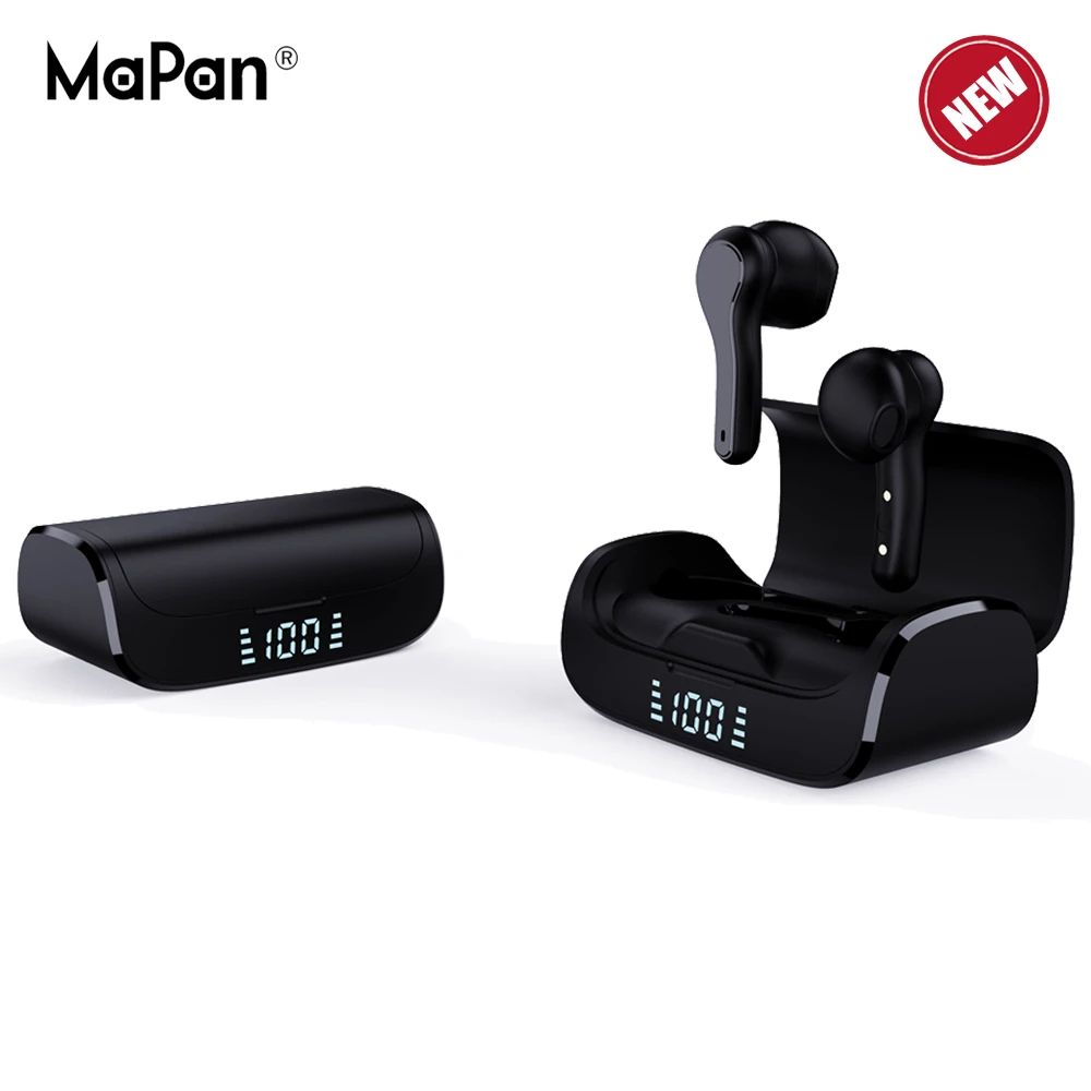 

2020 Amazon wholesale Cheapest In-ear Music TWS Wireless Earbuds Bluetooth earphones, Led display tws wireless earbuds