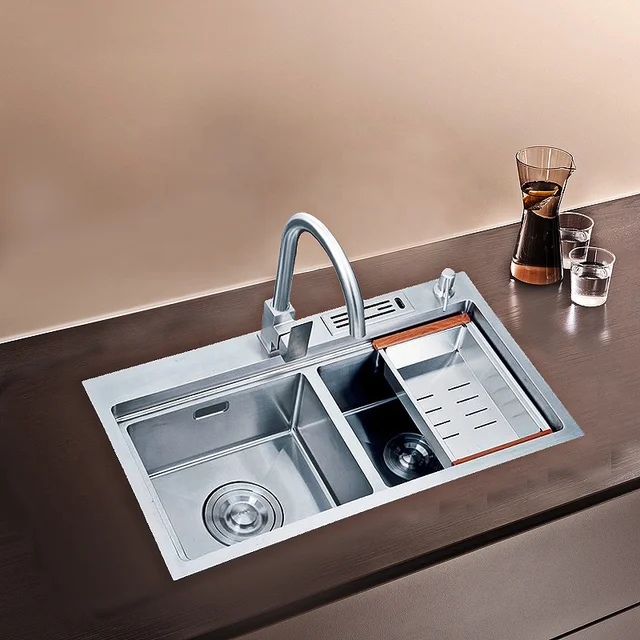 8245 Stainless Steel Double Kitchen Sink Sink Strainer Basin Sink Faucet Buy Double Kitchen Sink Kitchen Sink Strainer Basin Sink Faucet Product On Alibaba Com