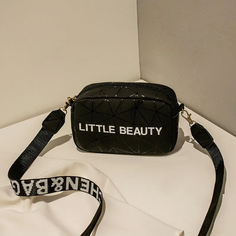 

BG-0213 New Arrival Korean Fashion One-shoulder Diagonal Bag Casual Sport BF Trendy Simple Vintage Letter Rhomboid Small Handbag, 5 colors