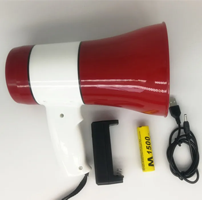 

Handheld Megaphone 619U Megafono usb, Red+white blue+gery, black, white