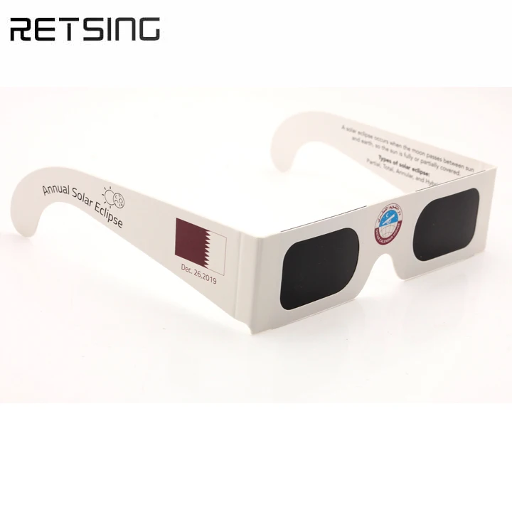 
Custom Paper Solar Eclipse Glasses Wholesale with CE approval 