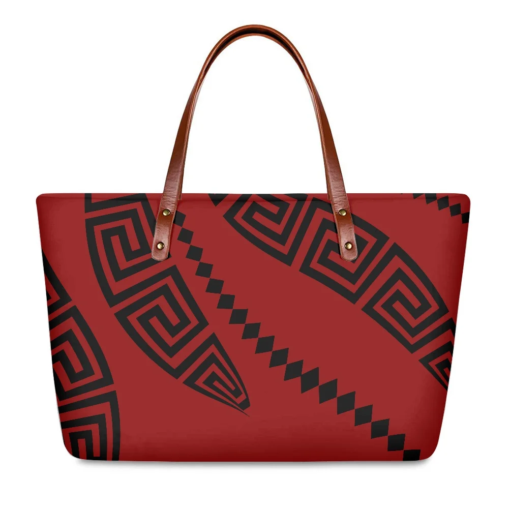 

Luxury Women Handbags Polynesian Traditional Tribe Style 2020 Purses And Handbags High Quality Shoulder Tote Bolsa Feminina