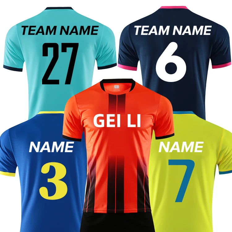 

2020/2021 kids jerseys team set of soccer jersey customize men football shirt club uniform