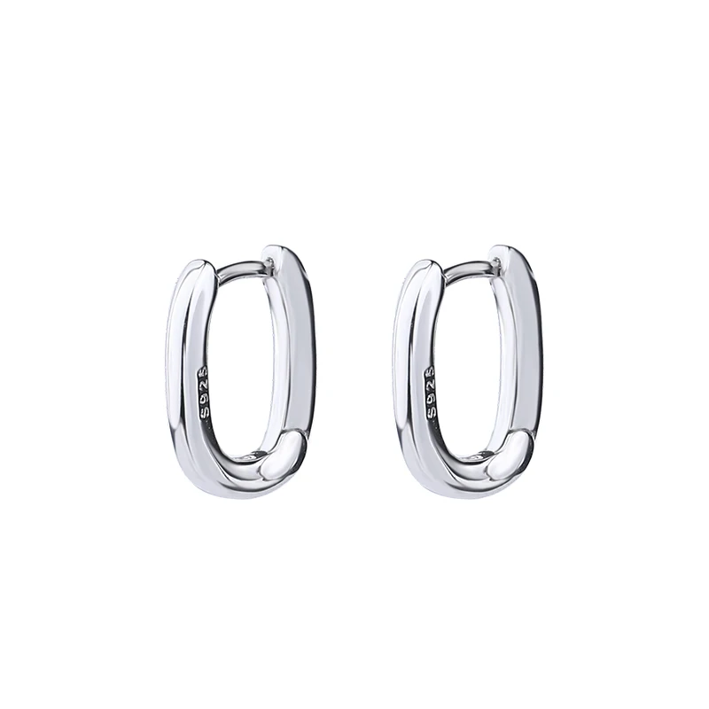 

Minimalist Fashion Women Jewelry Gold Plated Silver Huggie Earings