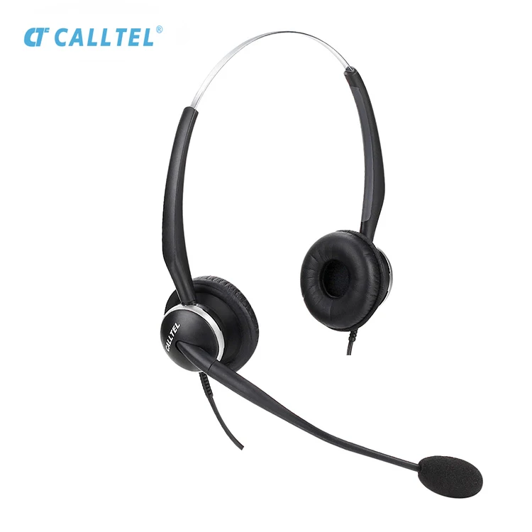 
Call Center Noise Canceling Telephone Headset For Telephone Binaural 
