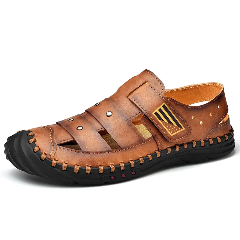 

Summer Beach Shoes Men Casual Outdoor Closed Toe Sandals, 3 colors