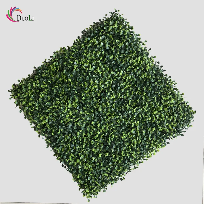 

Factory One Stop Solution decorations artificial boxwood panels topiary hedge plant, 2 tone, dark green, yellow