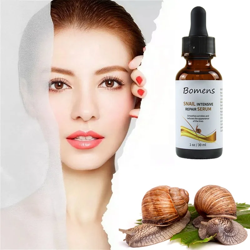 

Wholesale brightening anti ageing whitening anti acne deep cleansing repair snail serum