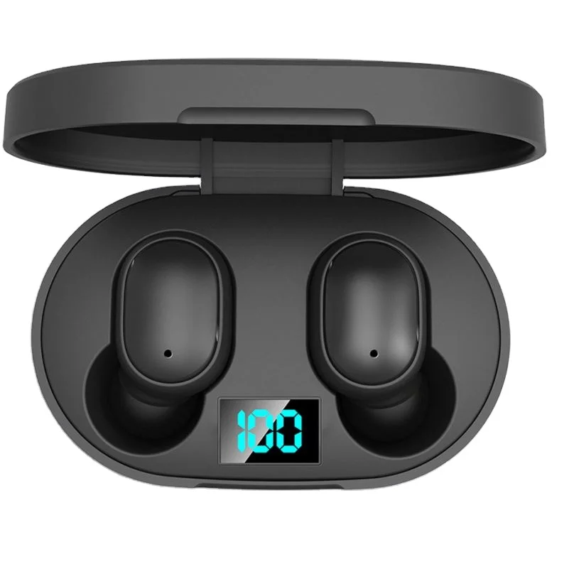 

E6S Cheap Earphones Hifi TWS For Airdots Wireless LED Display Earbud Tws Ear Hook In Ear Stereo Sport Headphone