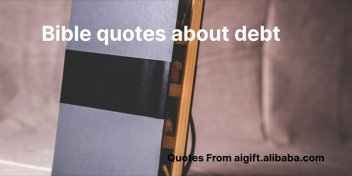 bible quotes about debt