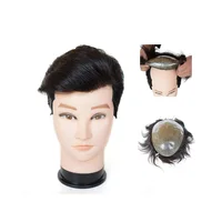 

New Arrival Top Quality Hair Toupee For Men,100% Human Hair Toupee,Injected Super Thin Skin Pu Toupee With Silk Base