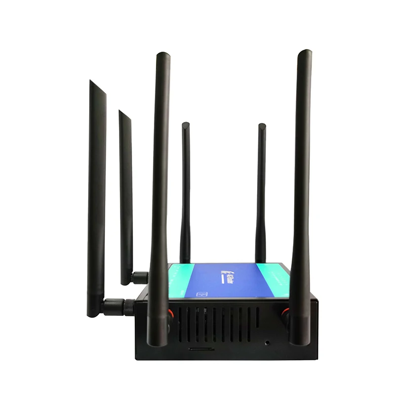 

high end industrial IPQ4019 802.11ac dualband gigabit 4G LTE 1300mbps wireless router, Black