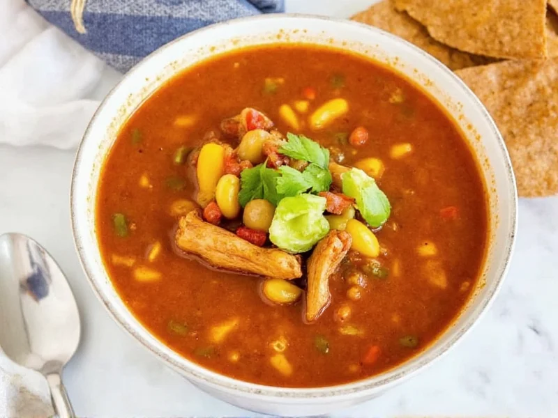 Perfect Chicken Taco Soup Crockpot Recipe