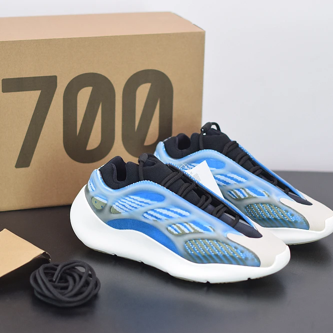 

2020 Dark Night Shiny Yeezy Azareth Blue 700 V3 1/1 Quality Sports Sneakers Yezi Arzareth Running Schuhe Shoes