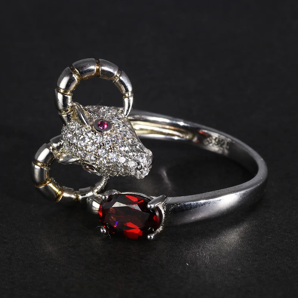 

Oval Garnet Mix Stone Finger Ring Jewelry Women Fashion Jewelry In Bulk