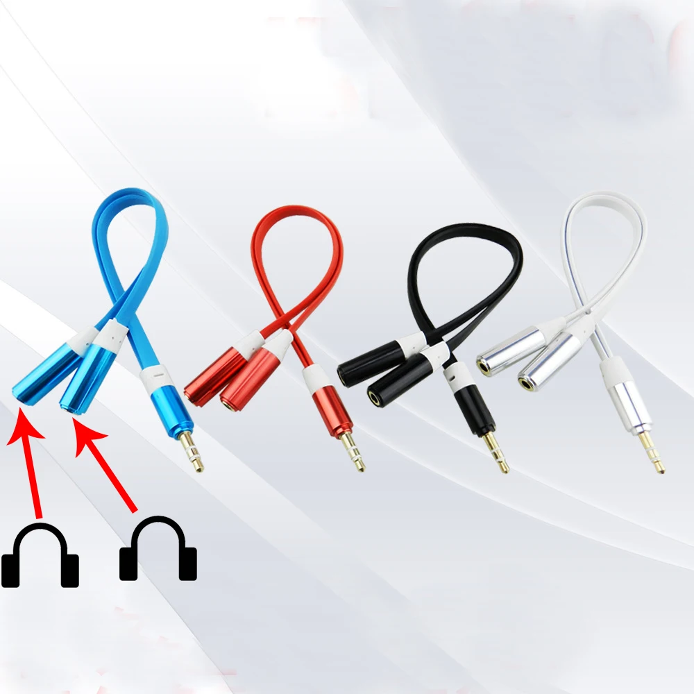 

Splitter Cable 3.5 mm 1 Male to 2 Dual Female Audio Cable Stereo Plug Adapter Jack