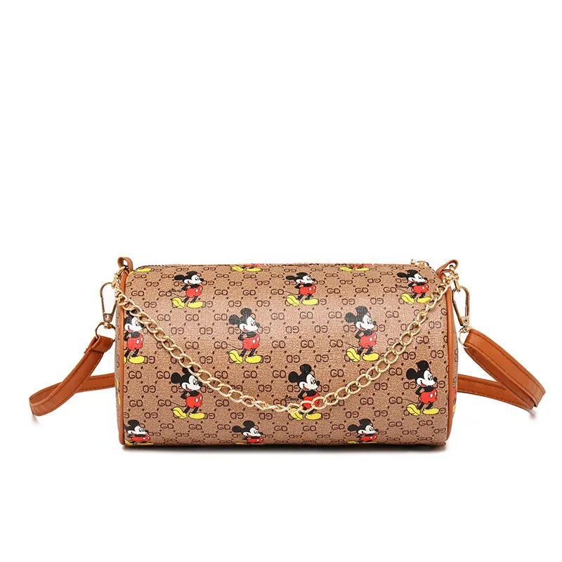 

Mickey New Korean style bag female trend Mickey printed shoulder baginsNet red bag chain hand bag