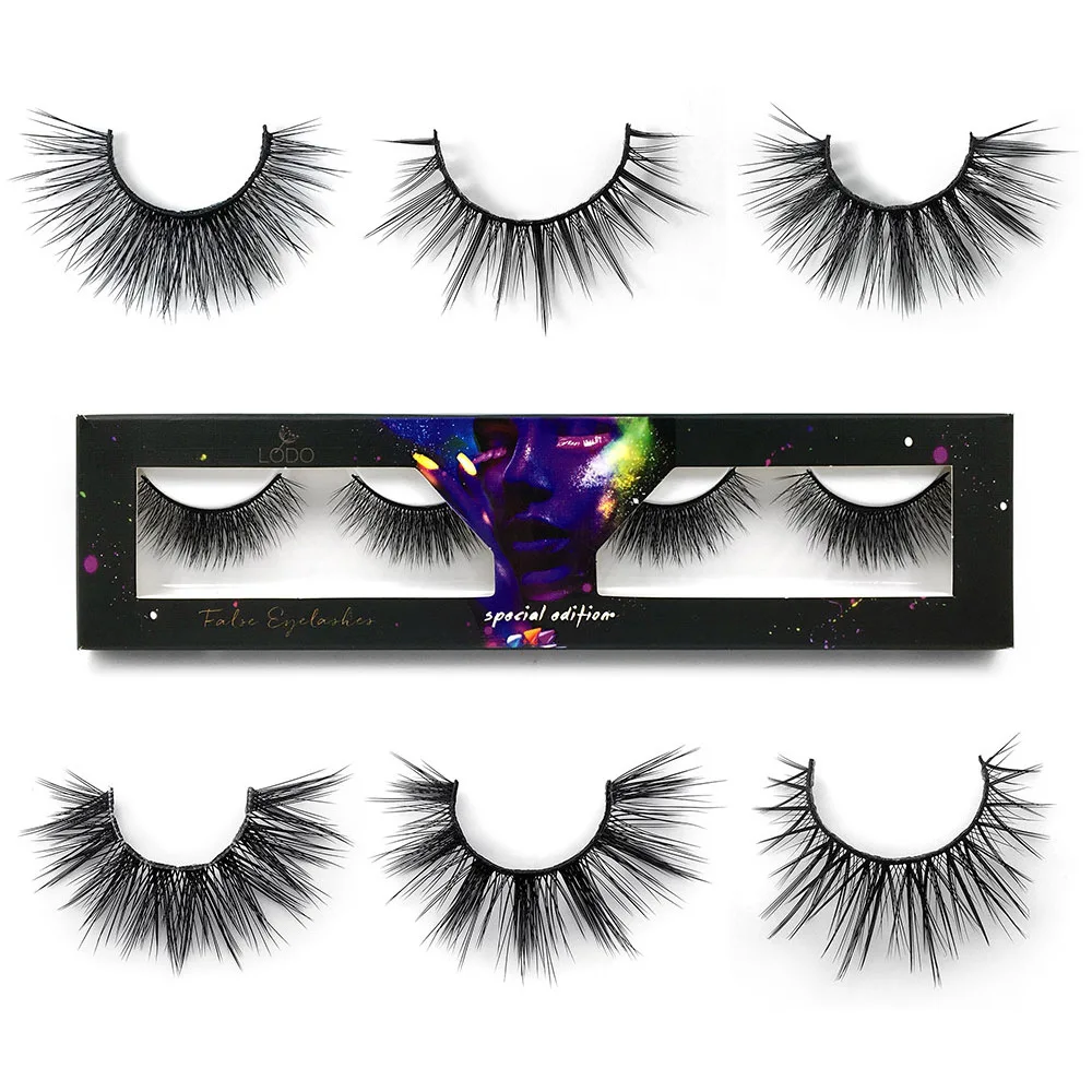 

Queena False eyelashes 5D acrylic false eyelashes manufacturers wholesale 2 pairs of Europe and the United States