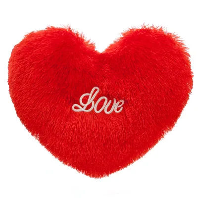 

Gift Customizable Classic Plush Red Heart Cushion Love Pillow, As the picture