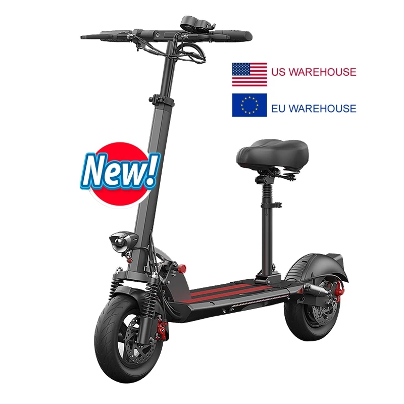 

Hot sale 10 inch 500W 48V 7.8ah 45mph foldable kick two wheeled self balancing folding scooter electric adult, Black,white