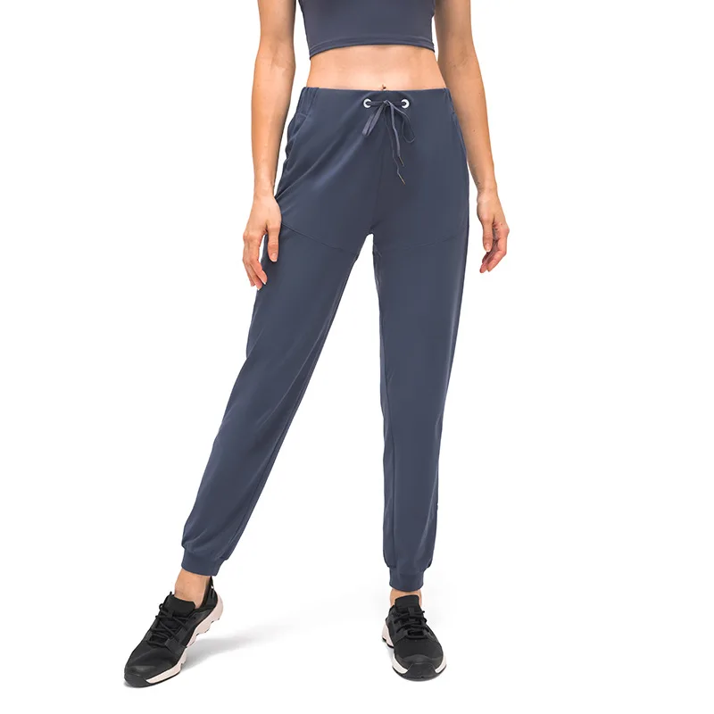 

2022 casual tracksuit jogging wear Ankle Length Nylon Naked Feeling Women Yoga Leggings High Waisted Workout running Pants