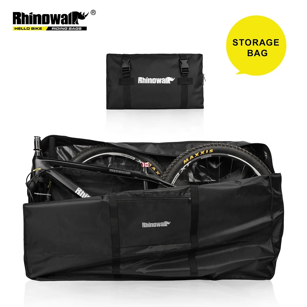 

Rhinowalk MTB Bike Storage Bag, 27 inch Durable Road Mountain Bicycle Packing Portable Waterproof for Outdoor Storage Carry Bag, Black