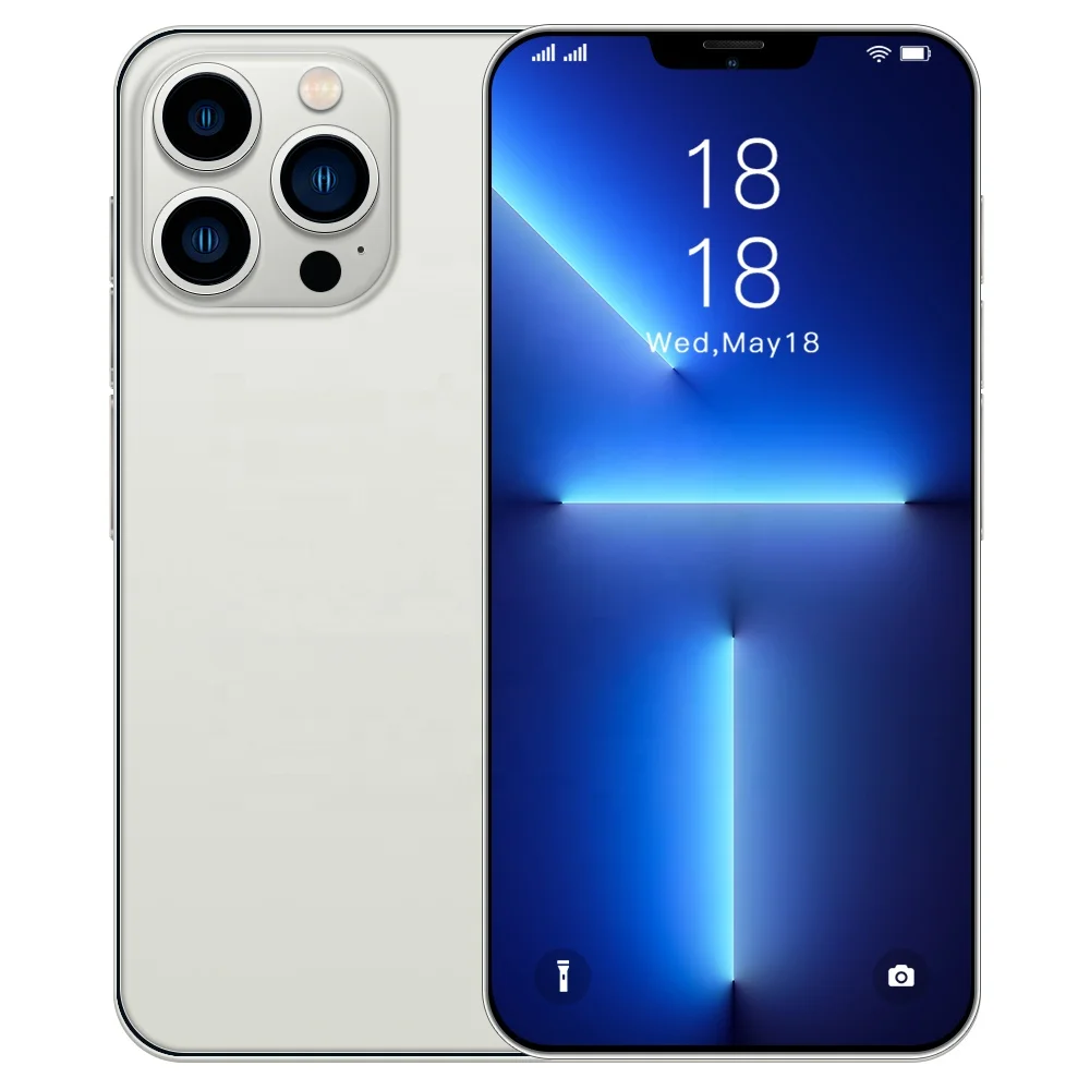 

Wholesale i13pro Max MTK65 Series 6.7 inch Android10 5G Smart Phone 5800mah Face Unlocked Mobile phones i13proMax