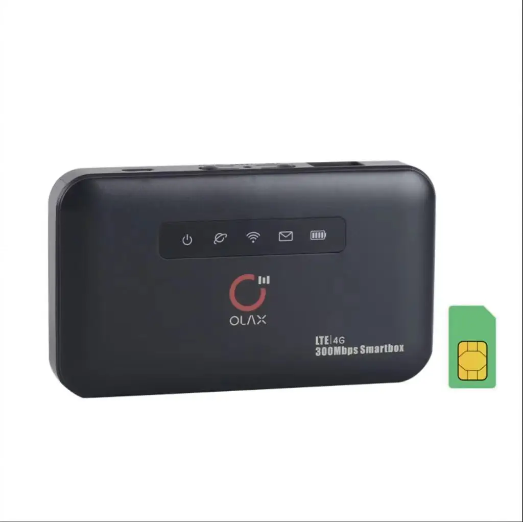 

OLAX 4G Hotspot Router LTE WiFi Wireless Router 300 Mbps MIFIS with RJ45 Port Gigabit Pocket 4G 5G Mobile Router WiFi