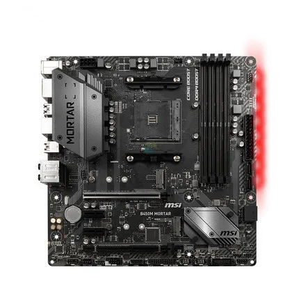 New Motherboard For MSI/ microstar B450M MORTAR Socket AM4 Game Board RGB m. 2 Supports 2600 2600x CPU