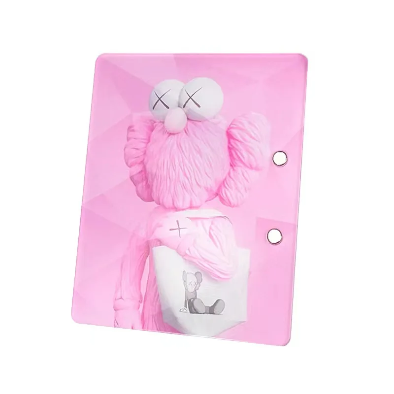 

Hot sale cute magnetic pink kaws acrylic lash tile acrylic eyelash extension pallet acrylic lash palette