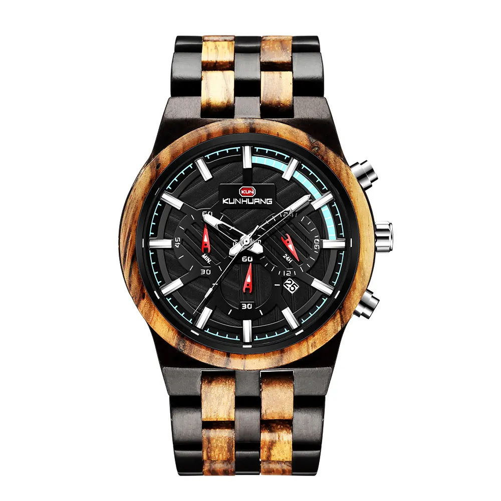 

Relogio masculino casual sport wrist watch mens luxury wood watch