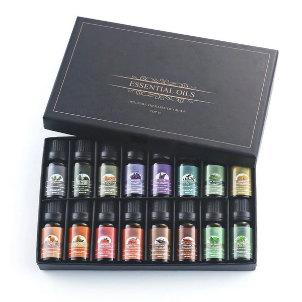 

2022 Hot selling aromatherapy 100% pure premium organic 16 pcs essential oils set