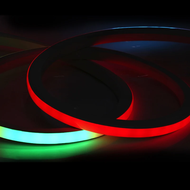 IP68 impermeable RGB cambiante de color de neón tubo de luz de neón flexible tira de luz LED