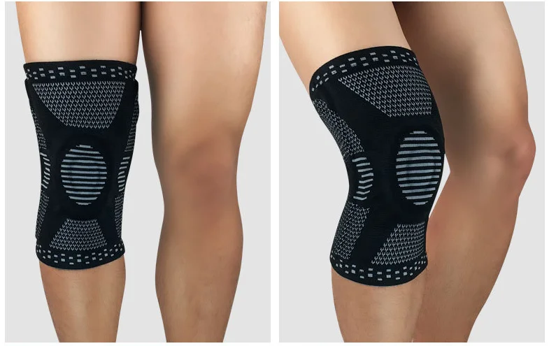 Compression Knee Compression Sleeve with Side Stabilizers and Patella Gel Pads for sports and outdoor activities