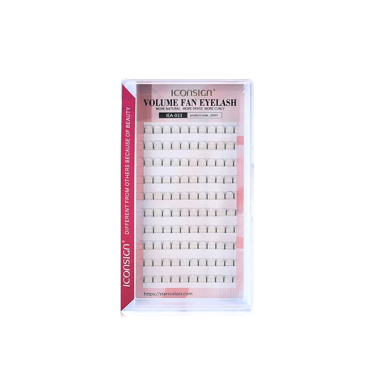 

New fashion volume fan eyelash C/D curl silk lash extensions wholesale eyelash extension supplies