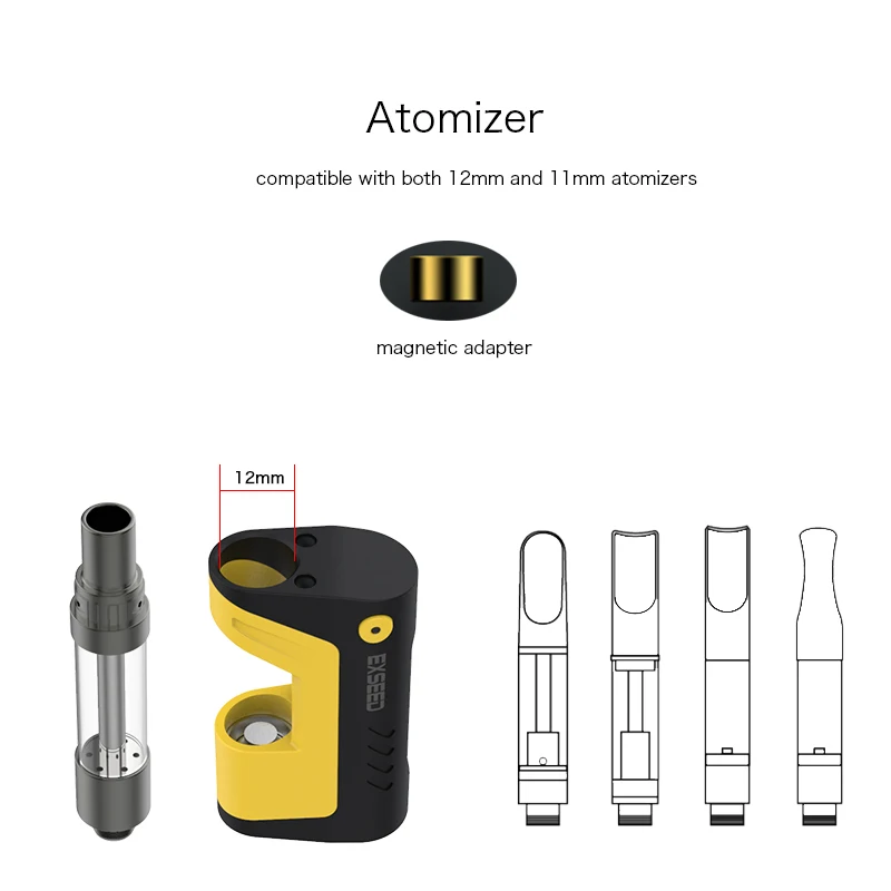 
Dual cartridges types compatible pod e-pens electric vapes electronic cegarettes vape box 