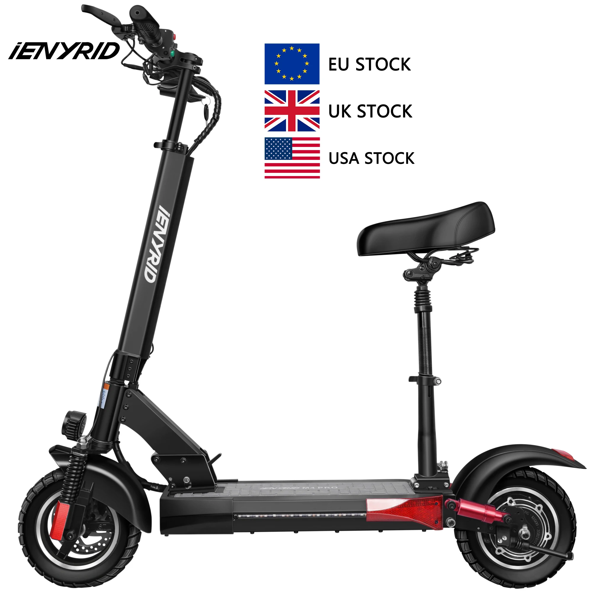 Europe UK US warehouse iENYRID M4 Pro e scooter electric 500W 10Inch motor two wheels folding electric scooter drop ship