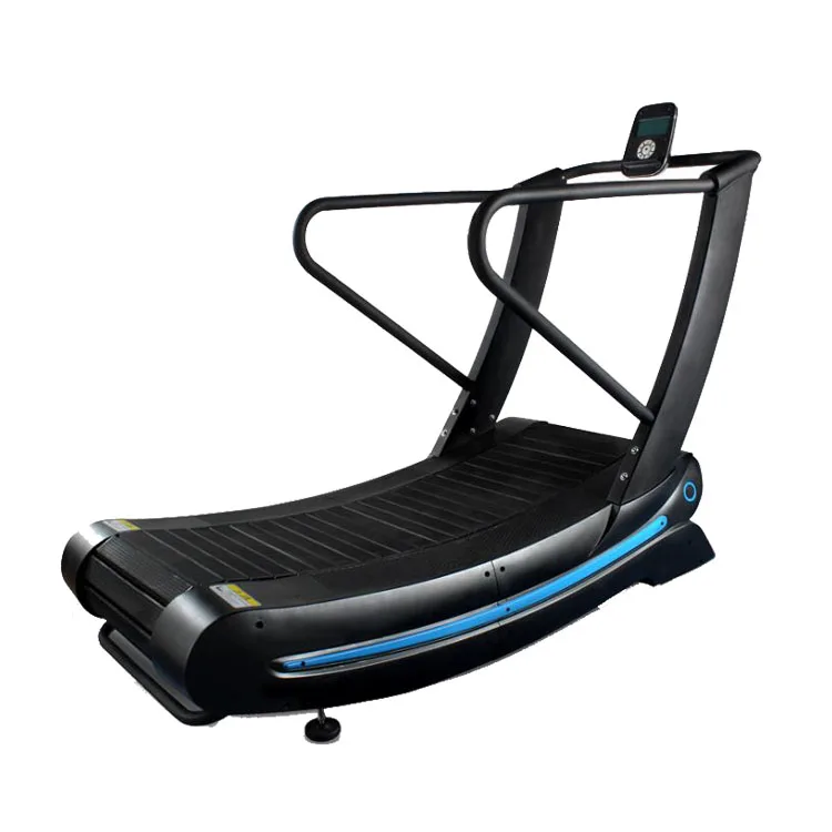 

2020 Latest Design Self-Generating Manual Curved Treadmill Commercial Fitness, Blue