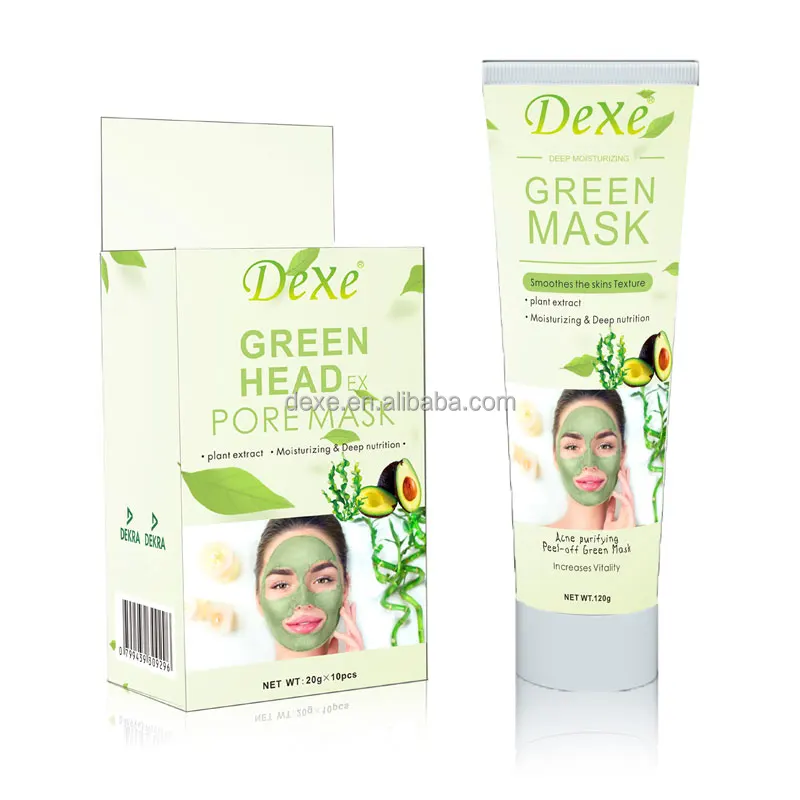 

Dexe new arrival Private Label Natural Organic skin care moisturizing Hydrating whitening Facial Green Tea Mud Matcha Mask