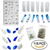 1 Set Silicone Mold Tools Sets Jewelry Casting DIY 131pc Earring Stud Mix Screw Eyes Making Accessories Tools Molds Epoxy Resin